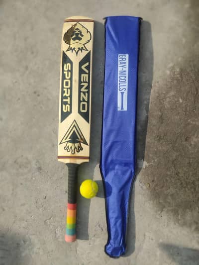 Venzo Bat - Rawalakot Wood - Full Cane Handle
