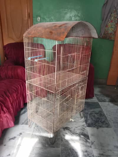 two stage bird cage
