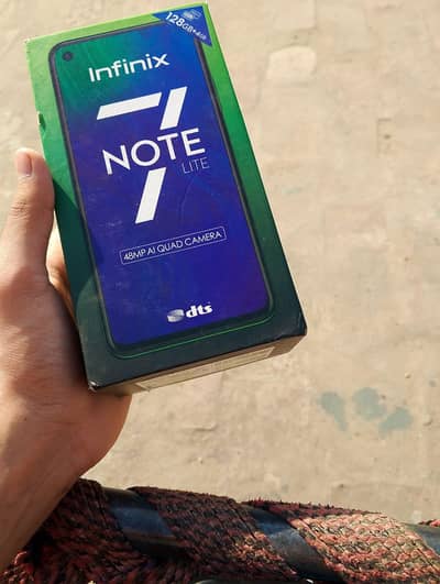 Infinix note 7 lite with box memory 4/128