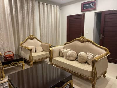Sofa Set 7 Seater Royal Golden