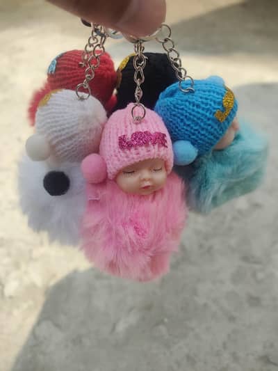 Fluffy Doll Keychain