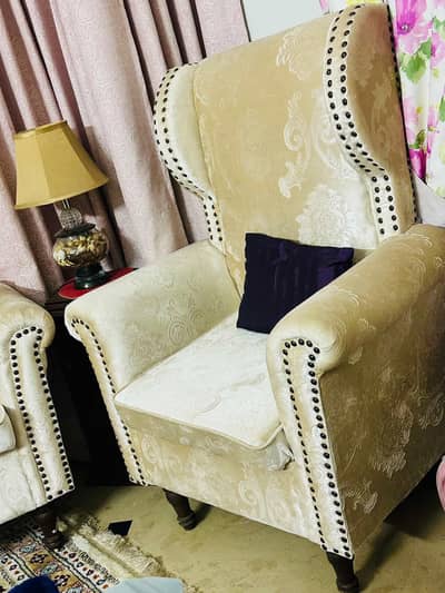 Bed room high back chairs