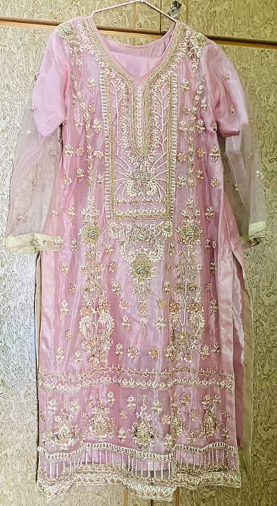 Net Dress from Areej collection with net dupata