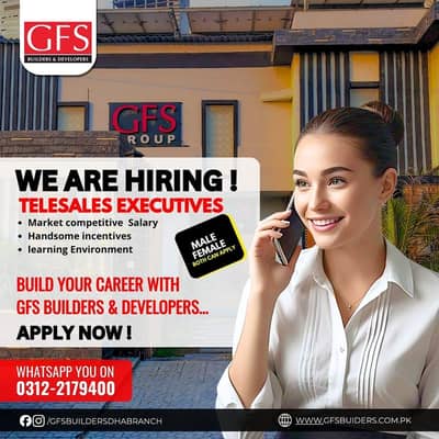 Telesales Executive Male and Females