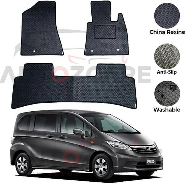 Honda Freed China Rexine Floor Mat 6PCS - Model 2008-2016