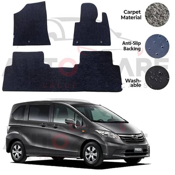 Honda Freed Fitting Carpet Floor Mat 6PCS - Model 2008-2016