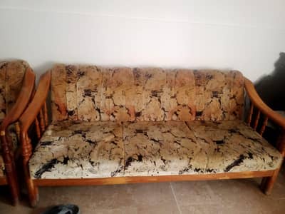 5 seater sofa wooden