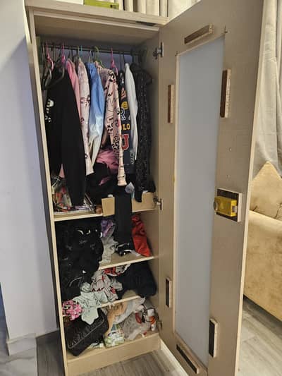 Wardrobe with mirror