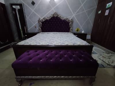 Bed Set with Dressing & Wardrobe