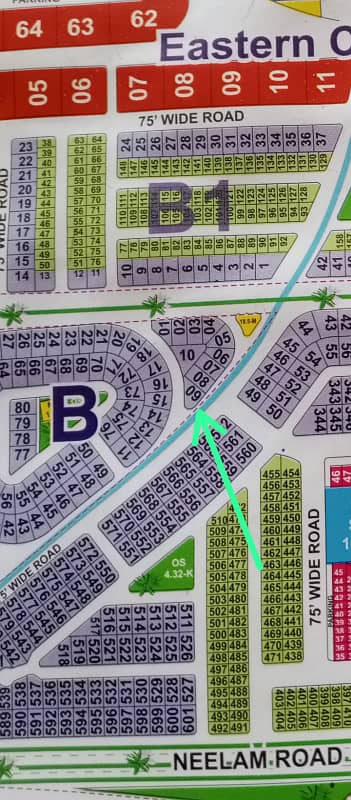 A Corner Plot At 75 Feet Road All Dues Clear With Possession And Nearest To Mian CBD