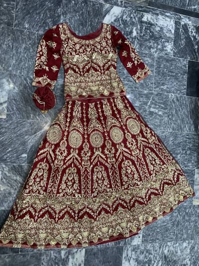 Bridle Lehnga with jewellery set