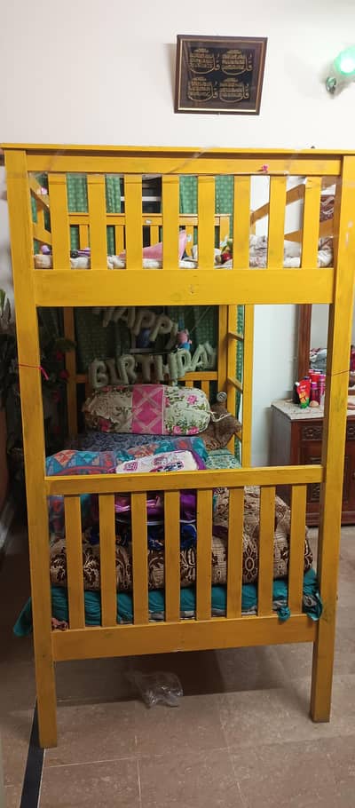 Double Storey Kids Wooden Bed