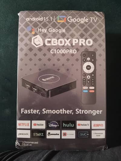 Cbox pro with built-in Chromecast and voice feature