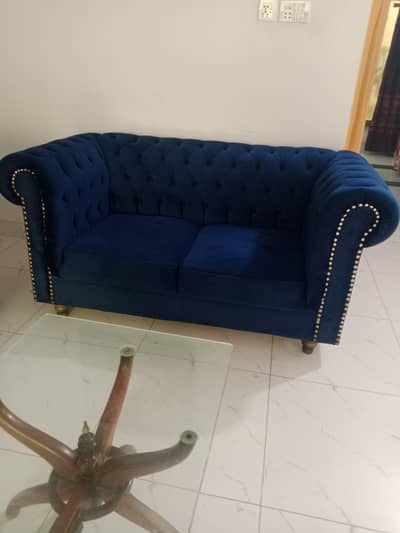 2-3 velvet sofa set