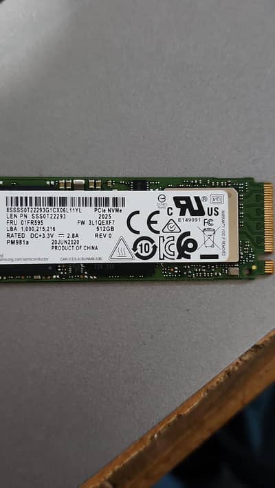 BRANDED USED M. 2 SSD 512GB | MIXED BRANDS FRESH SSDs 100% HEALTH