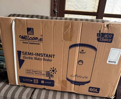 New unused electric water heater
