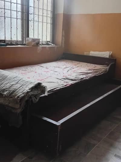 used wooden kid's with sliding bunker