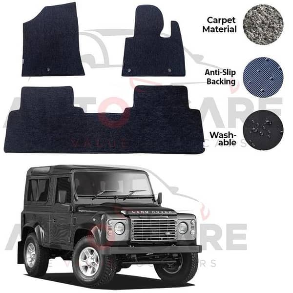 Land Rover Defender Genuine Fitting Carpet Floor Mat 3PCS - Model 1990-2016