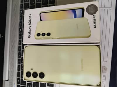 Samsung A25 with box 10/10 condition