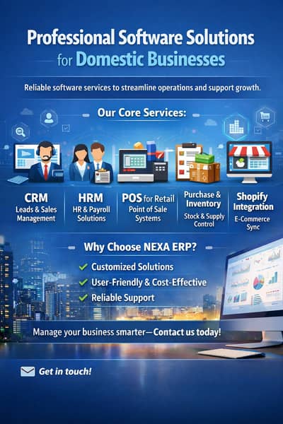 ERP, CRM, POS & Shopify Integration for Small Businesses