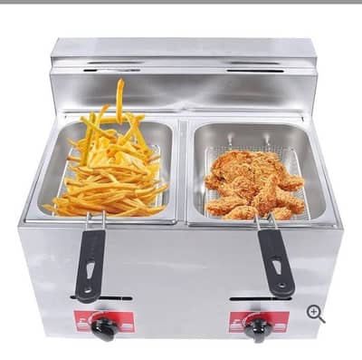 Gas deep fryer commercial