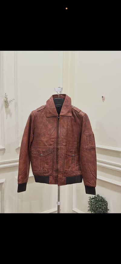 100% sheep leather jacket