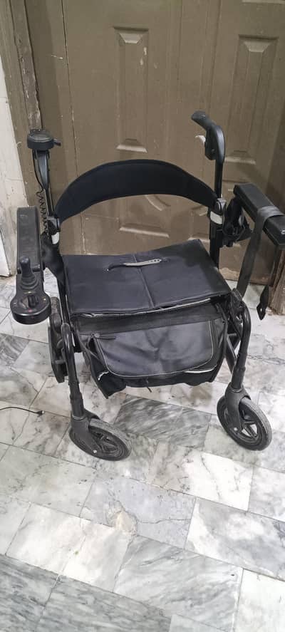 portable electric walker and wheelchair