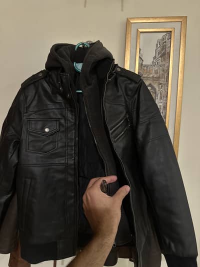 pu leather jacket