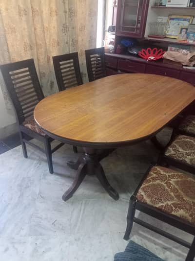6chair dining table