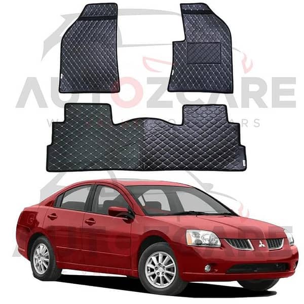 Mitsubishi Galant 7D Floor Mats (Flat Style) 3PCS - Model 1998-2005