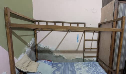Double bed made from pure iron for sale.