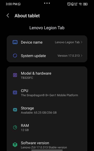 Lenovo legion Gen 3" 12/256gb