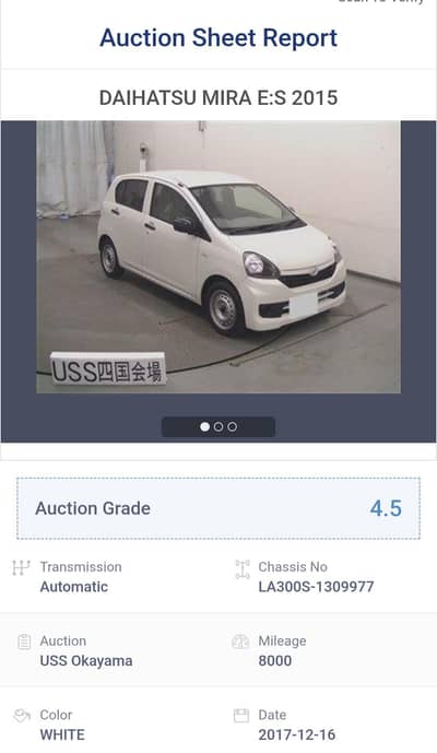 4.5 grade auction sheet,100% Orignal paint (guaranteed) 28 fuel averge