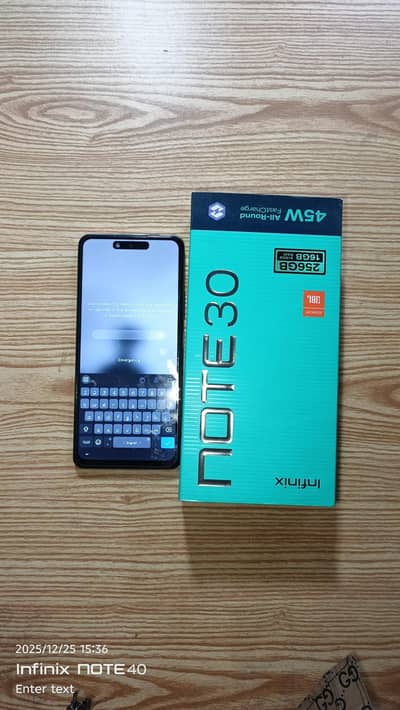infinx note 30 10/9 Condition  All ok official PTA approved