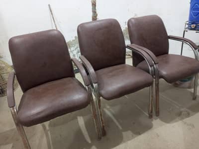 Office Table And 5 chairs  (Foamed)