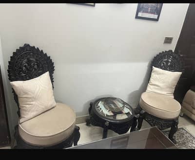 Chinioti Solid Wood Chairs — Handmade Craftsmanship