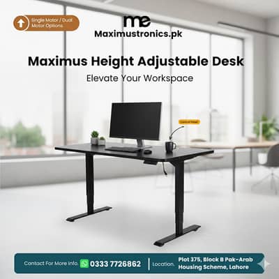 Single Motor Height adjustable table/Hydraulic desk/Computer table