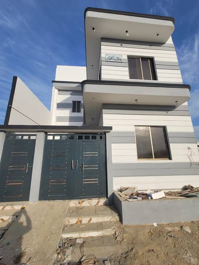 120-Yard Next To Corner West Open Ground Plus One Semi Furnished House For Sale Saima Arabian Villas.