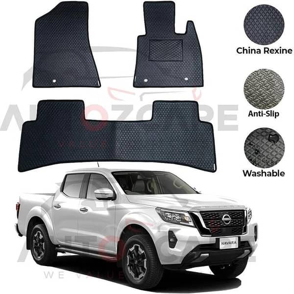 Nissan Navara China Rexine Floor Mat 3PCS - Model 2014-2025