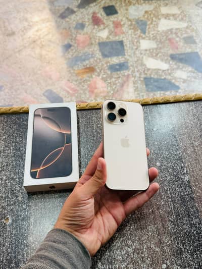 iphone 16 Pro with Box 100 Health 9 Months Official Warranty