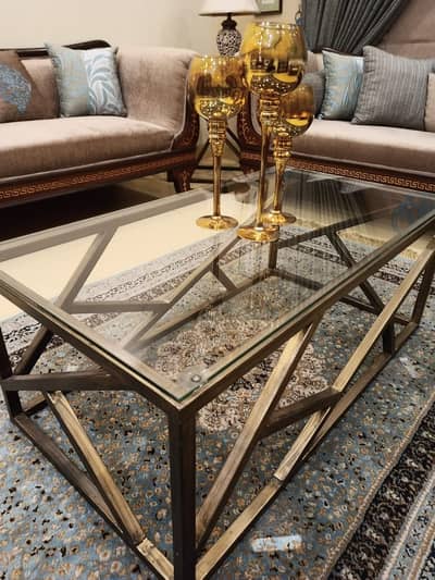 Wrought Iron Tables with Glass Top