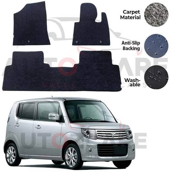 Suzuki MR Wagon Genuine Fitting Carpet Floor Mat 4PCS - Model 2012-2016