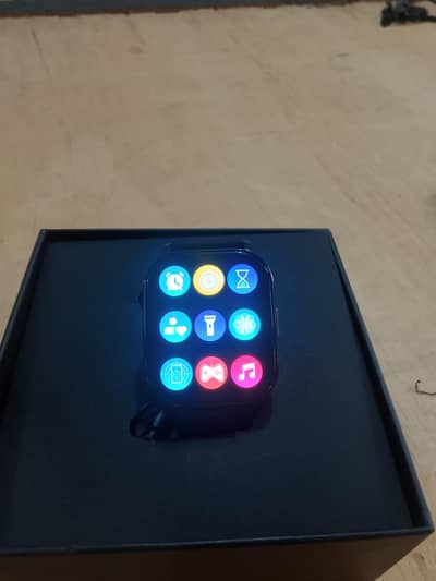 black colour and twise smart watch