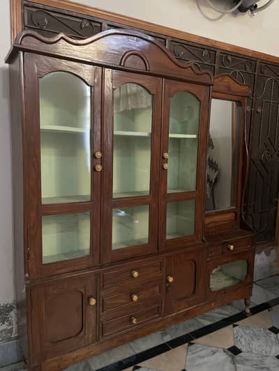 Showcase + Dressing Table for sale  made of pure wood