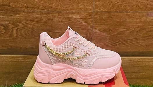 women/girl casual pink rexine joggers