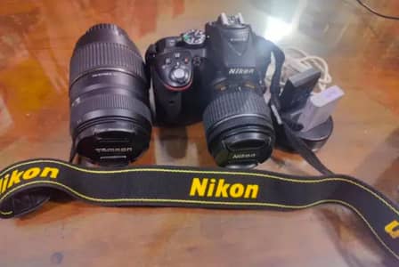 Nikon D5300 to lena to battery