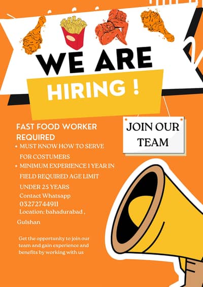 fastfood workers required