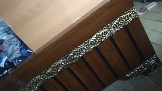 Original sheeshum wood single bed,with side tables + mattress