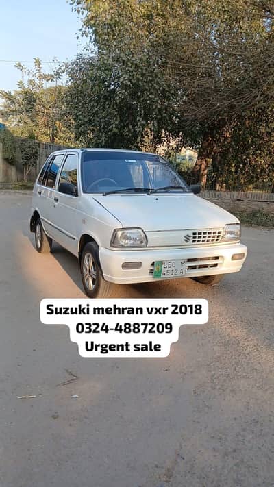 suzuki mehran vxr 2018 urgent sale 0348-4610869