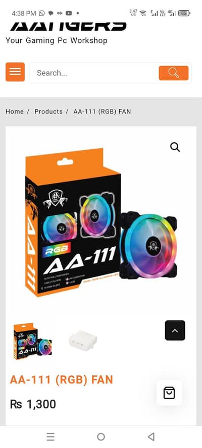 PC casing aa tiger 111 fan